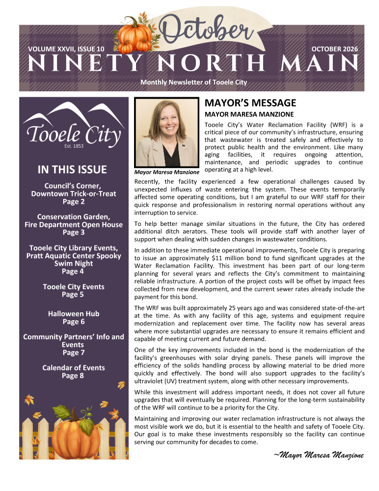 October 2026 Newsletter